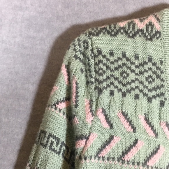 PINK ROSE Aztec Southwest Design Long Line Open Front Cardigan with Long Sleeves - Picture 6 of 16